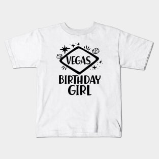 Vegas Birthday Girl Kids T-Shirt